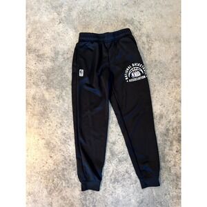 NBA Basketball Sweatpants Boys 10-12 Black Basketball Association Jogger Lined